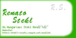 renato stekl business card